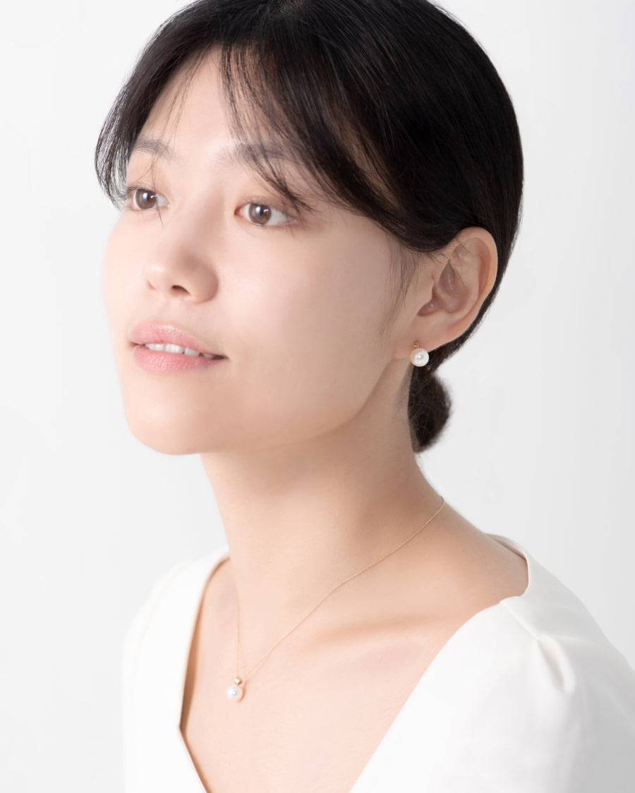 브랜치 목걸이 14k 해수진주