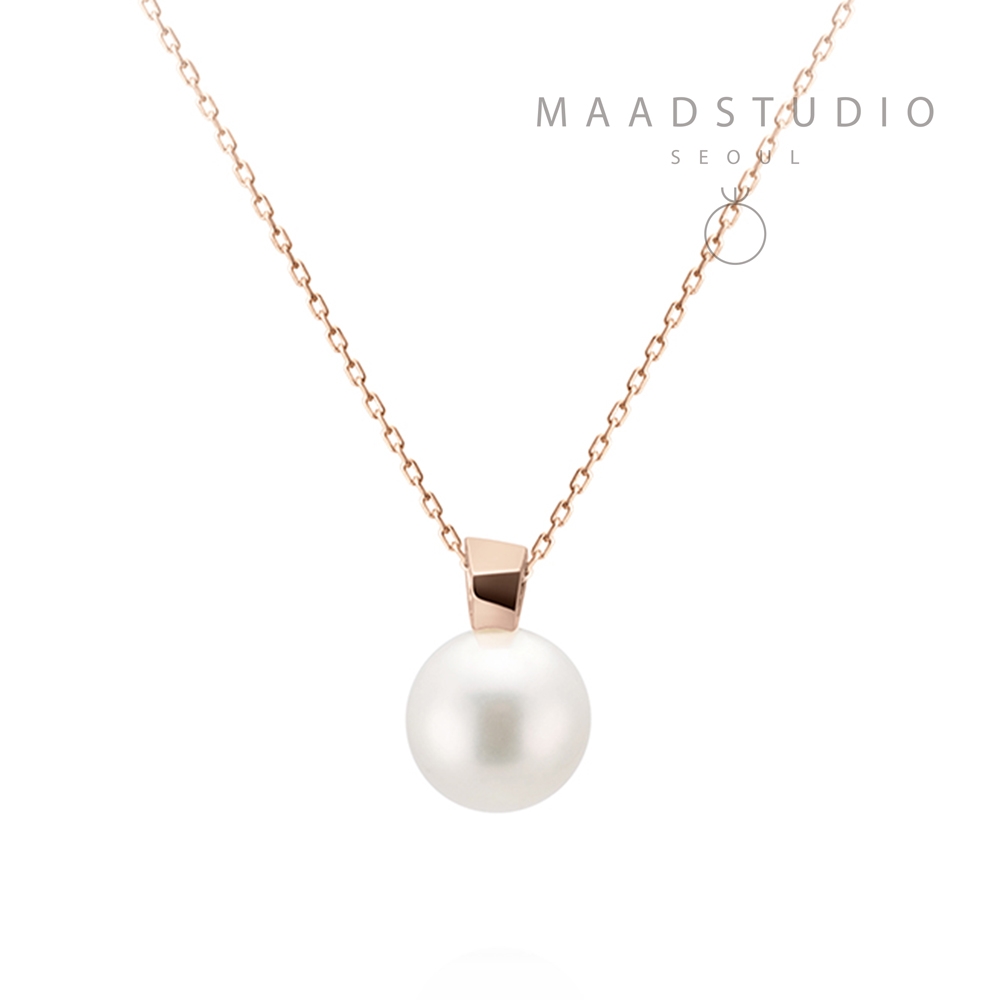 Branch pendant 14k Red gold Akoya cultured pearl 8~8.5mm