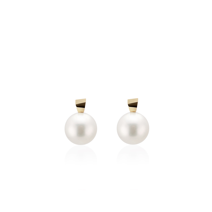 Branch earring 14k gold Akoya cultured pearl 8~8.5mm