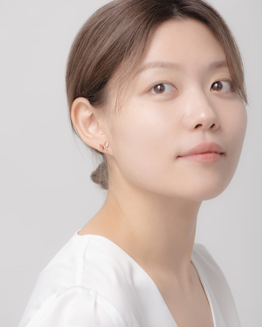 하나비 귀걸이 (소) 14k 레드골드