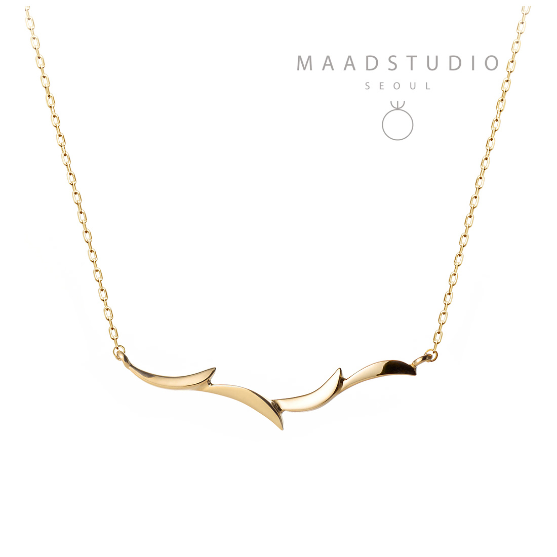 Orchid II necklace 14k gold