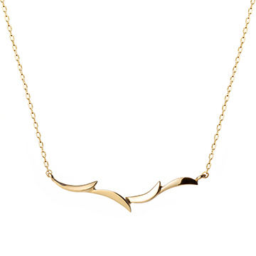 Orchid II necklace 14k gold