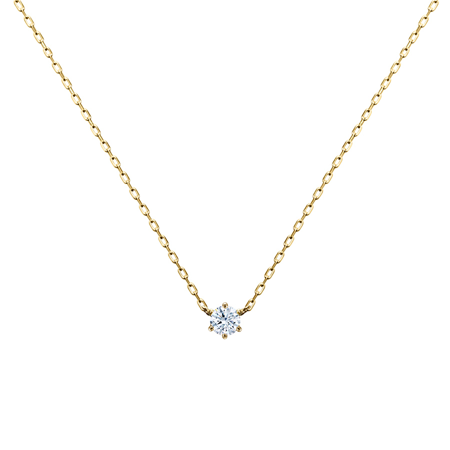 Birdcage pendant 14k gold CZ 0.1ct