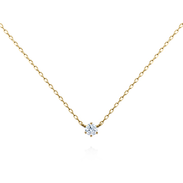 Birdcage pendant 14k gold CZ 0.1ct