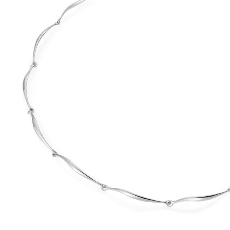 Willow leaf necklace Sterling silver