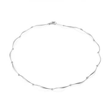 Willow leaf necklace Sterling silver