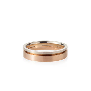 Marge ring (S) 14k gold combi