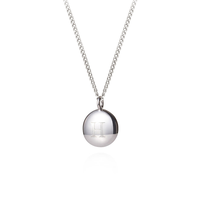 초코볼 이니셜 목걸이 (중) Silver_925