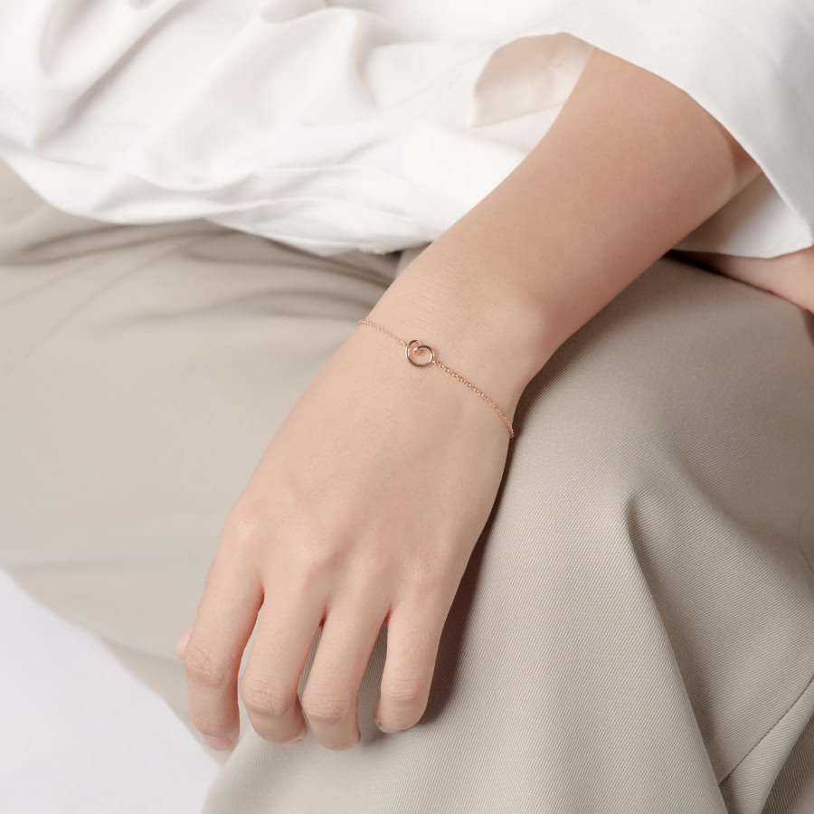 사랑 팔찌 (소silm) 14k 레드골드