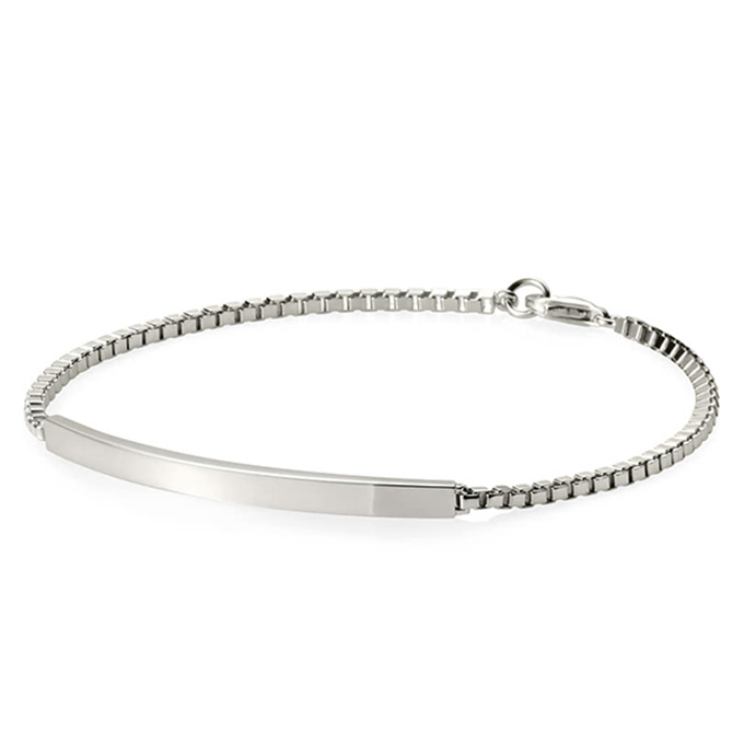 커브드 스틱 팔찌 (대) Silver_925