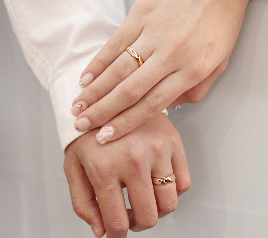 춘란 반지 (대) 14k 레드골드