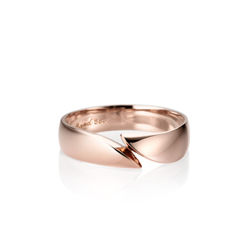 Cymbidium ring (L) 14k Red gold