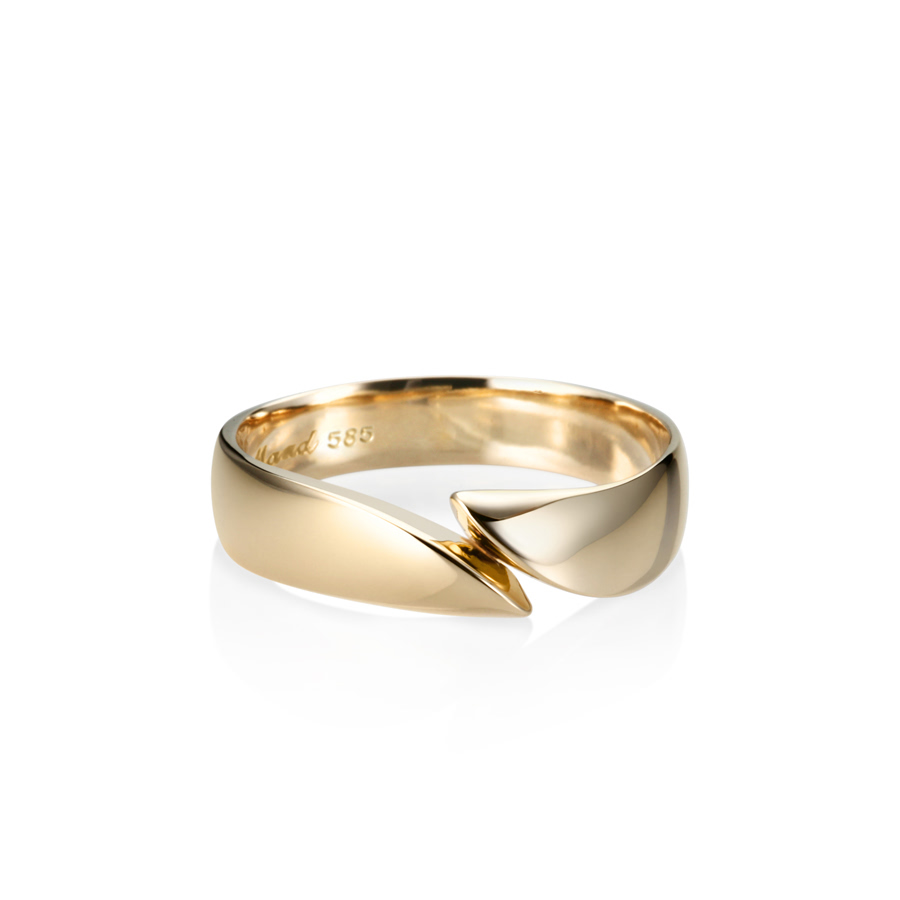 Cymbidium ring (L) 14k gold