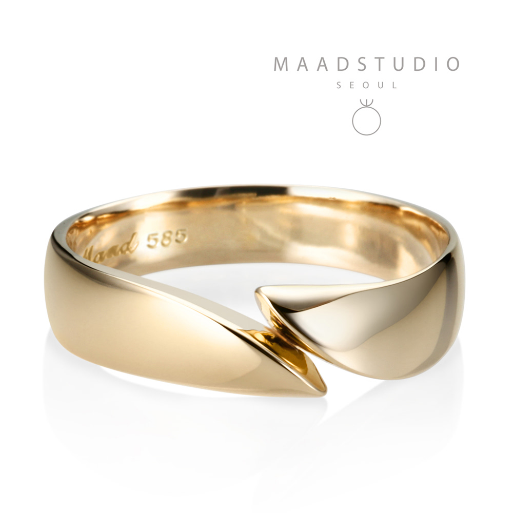 Cymbidium ring (L) 14k gold