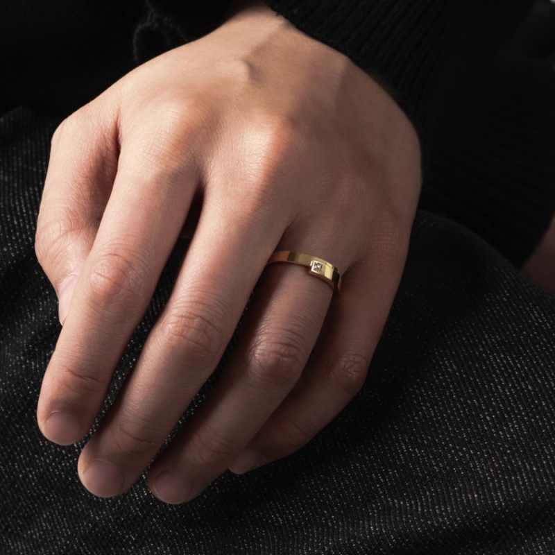 Covering wedding ring Set (M&S) 14k gold Diamond