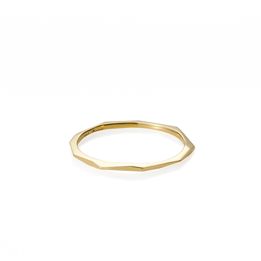 Twig ring (S_slim) 14k gold