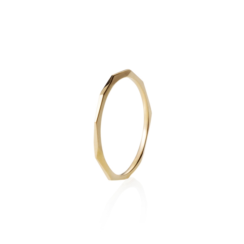 Twig ring (S_slim) 14k gold