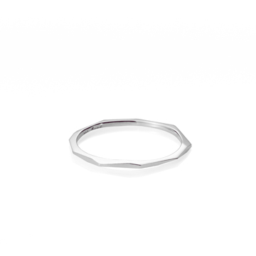 Twig ring (S_slim) 14k White gold