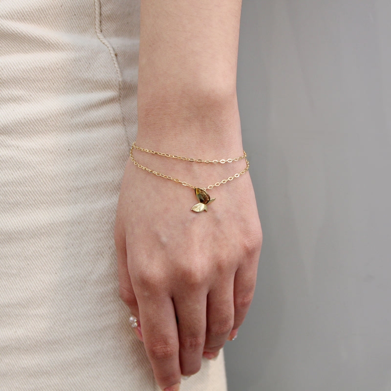 Hanabi bracelet 14k gold