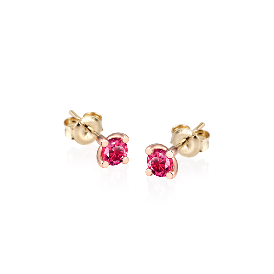 MR 오벌 솔리테어 Set 14k 레드골드 ruby 0.2ct