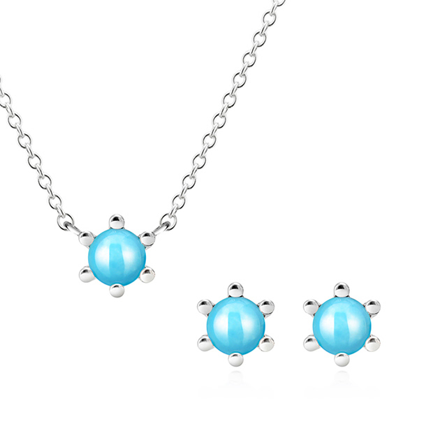 단델리온 Set Silver_925 turquoise 0.3ct