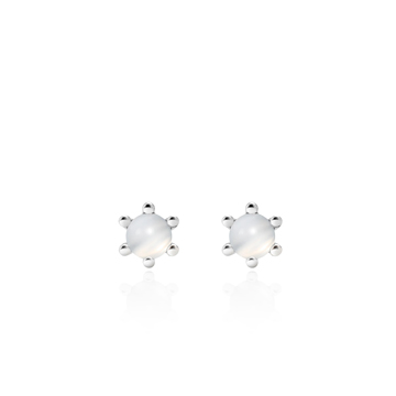 단델리온 귀걸이 Silver_925 moonstone 0.3ct