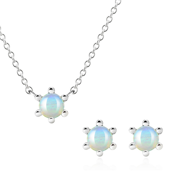 단델리온 Set Silver_925 opal 0.3ct