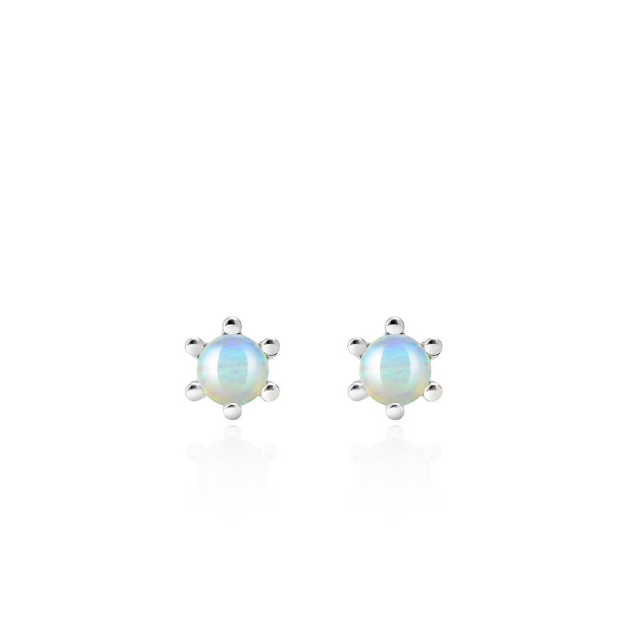 단델리온 귀걸이 Silver_925 opal 0.3ct