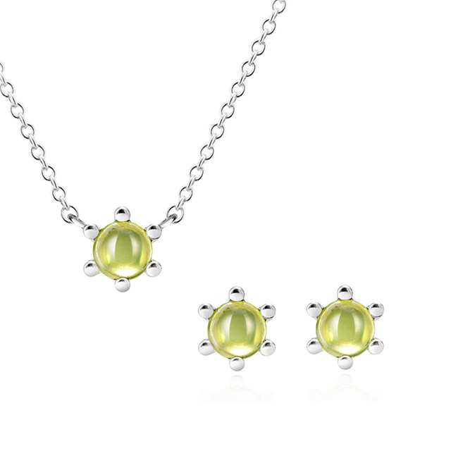 단델리온 Set Silver_925 peridot 0.3ct