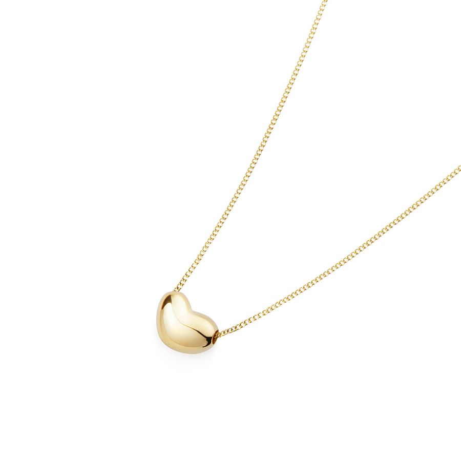 구름하트 목걸이 (소) 14k