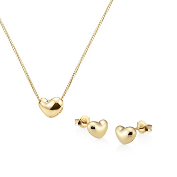 구름하트 Set (소+소) 14K