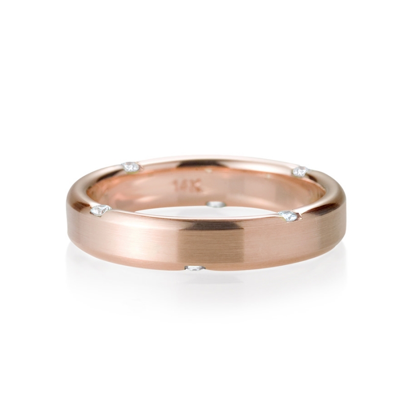 Guidance ring (S) 14k Red gold CZ