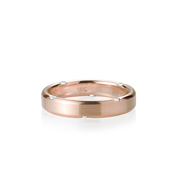 Guidance ring (S) 14k Red gold CZ