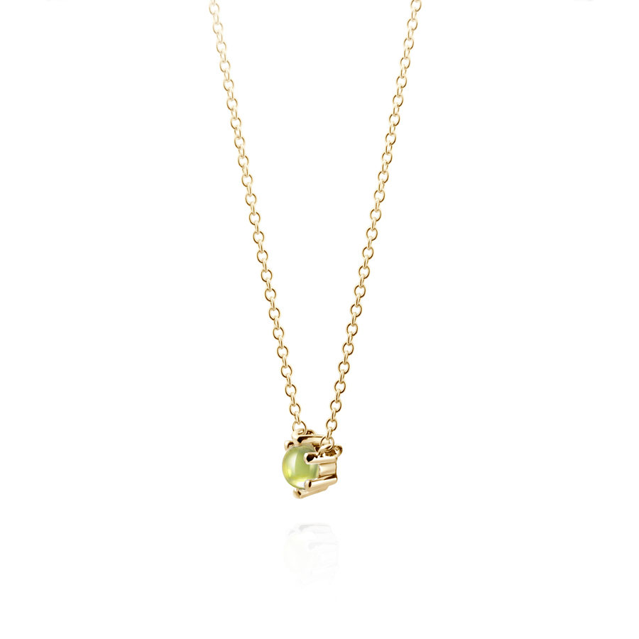 단델리온 목걸이 14K peridot 0.3ct