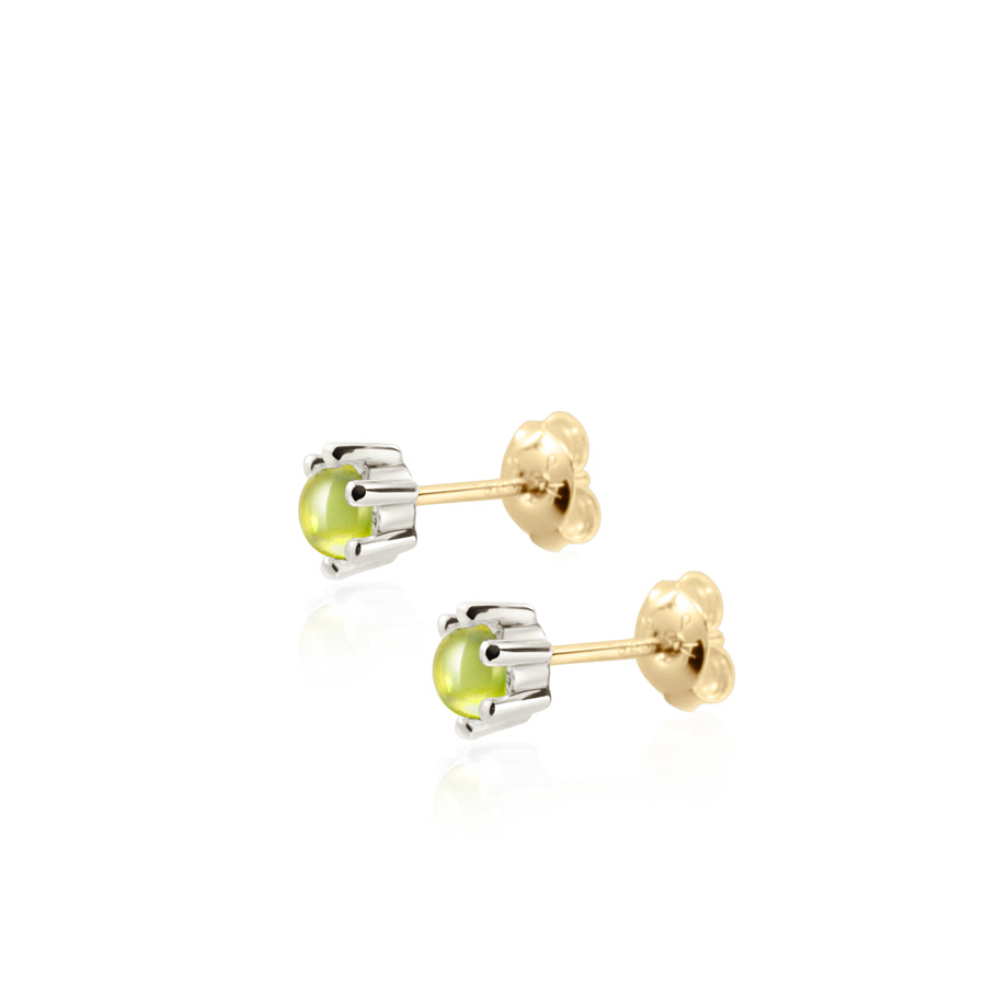 단델리온 Set 14K 화이트골드 peridot 0.3ct