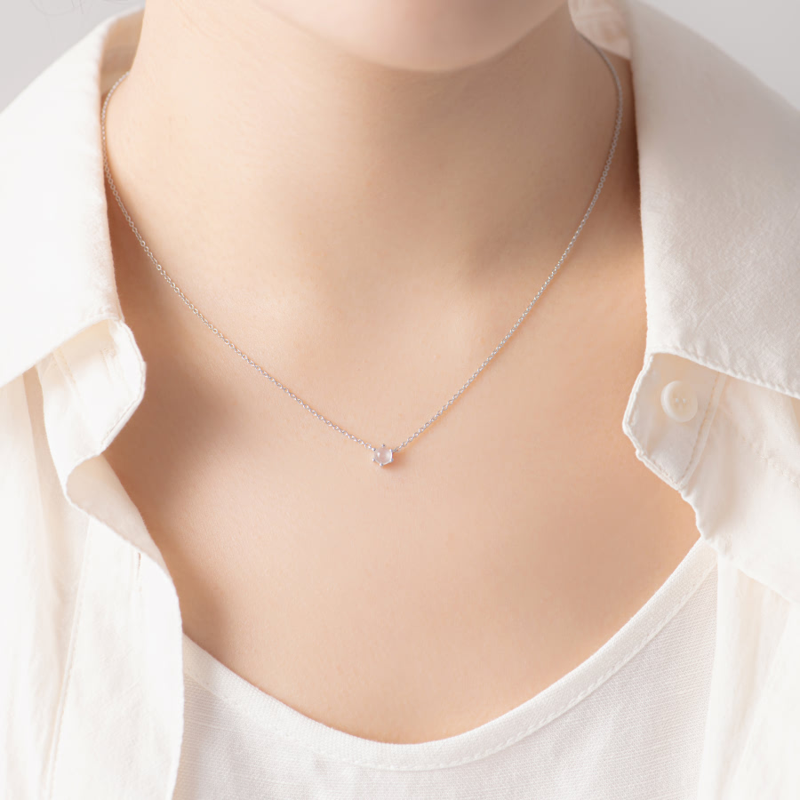 단델리온 Set 14k 화이트골드 moonstone 0.3ct
