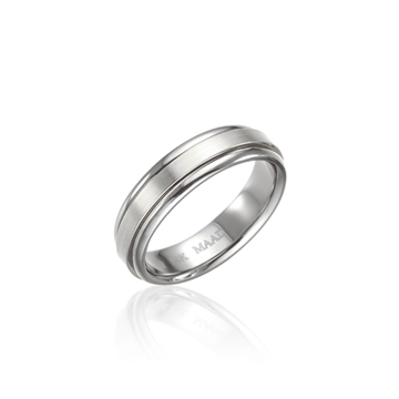 Greek Layerd ring (S) 14k White gold