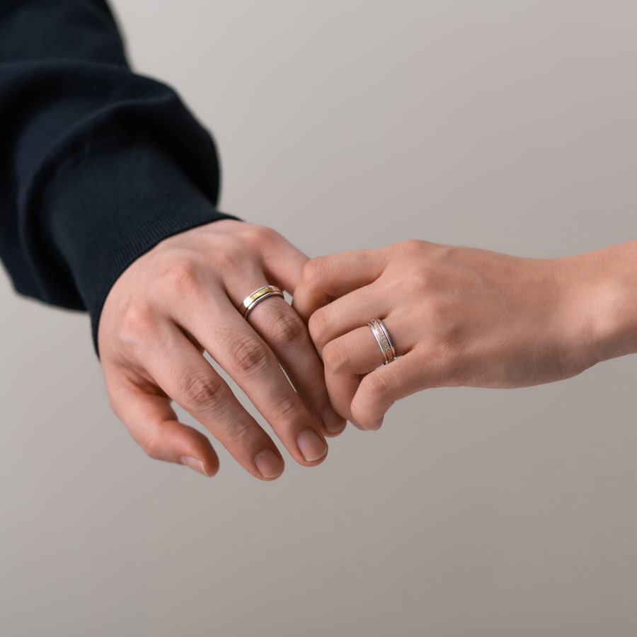그리크 레이어드링 14k CZ