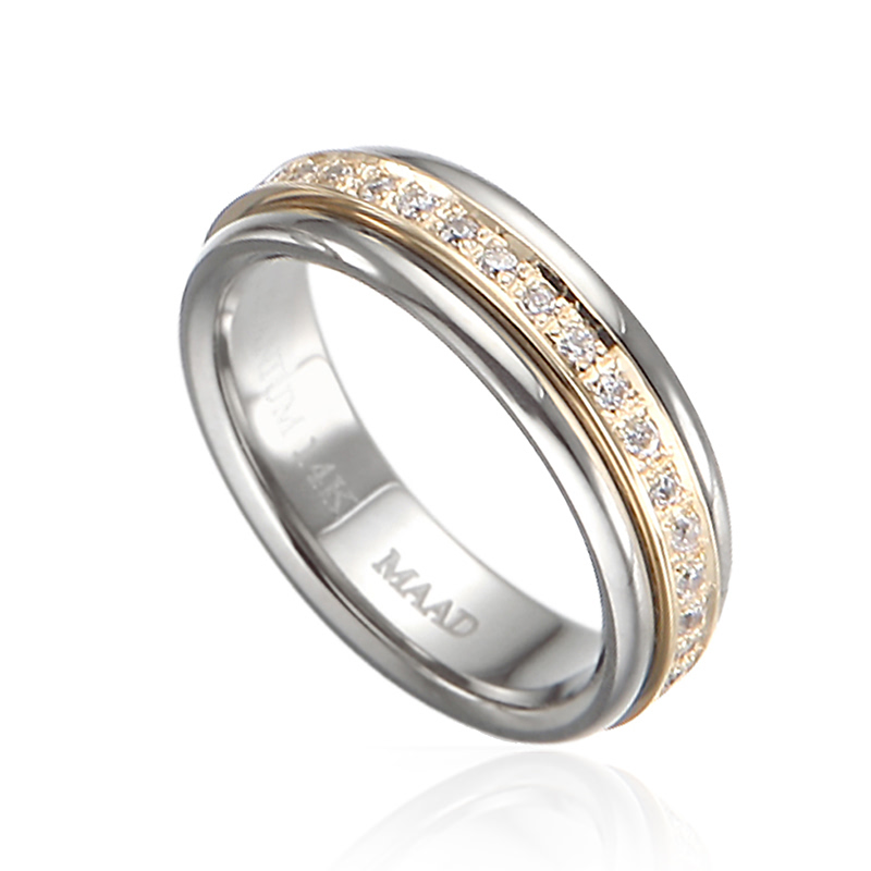 그리크 레이어드링 14k CZ