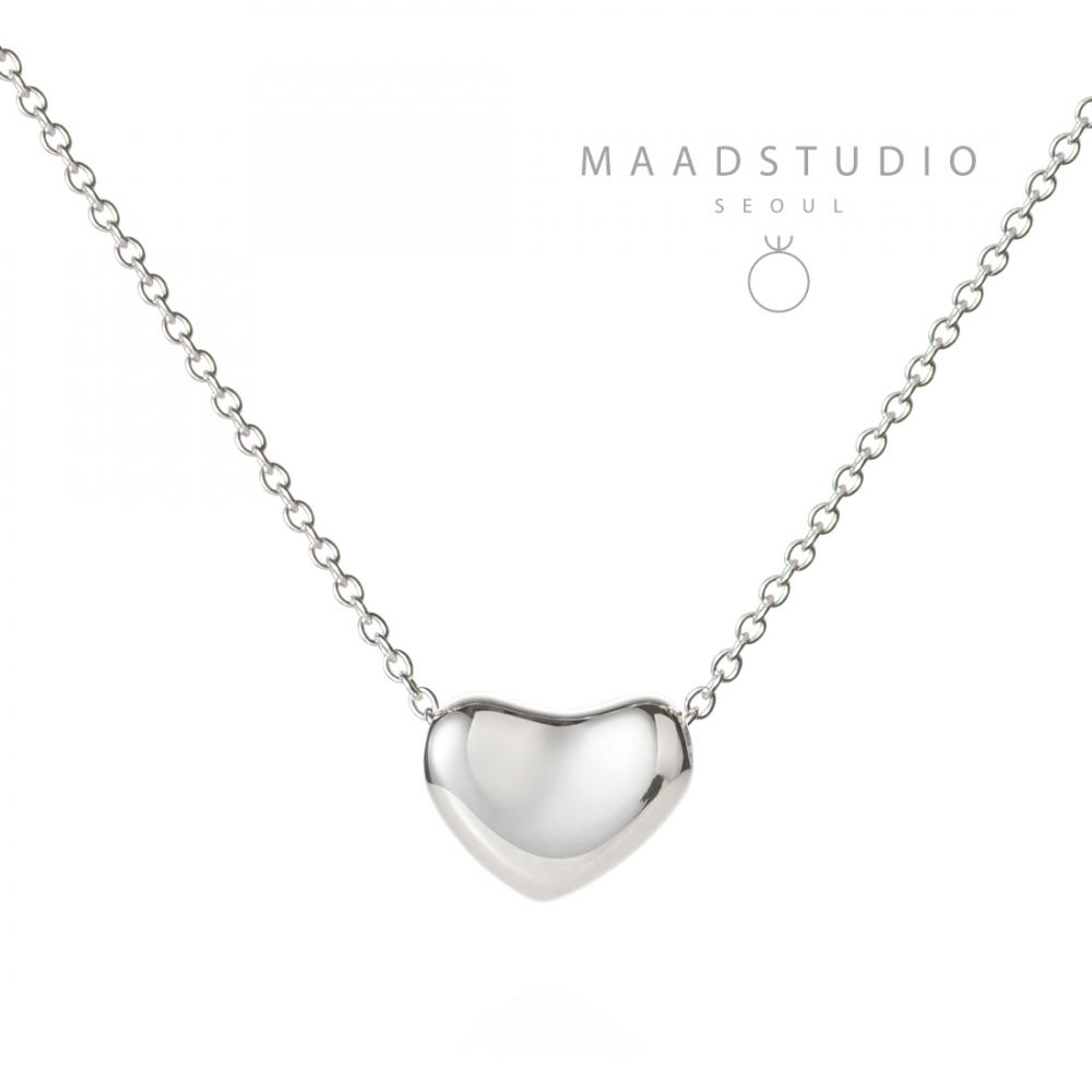 Febble heart pendant Sterling silver