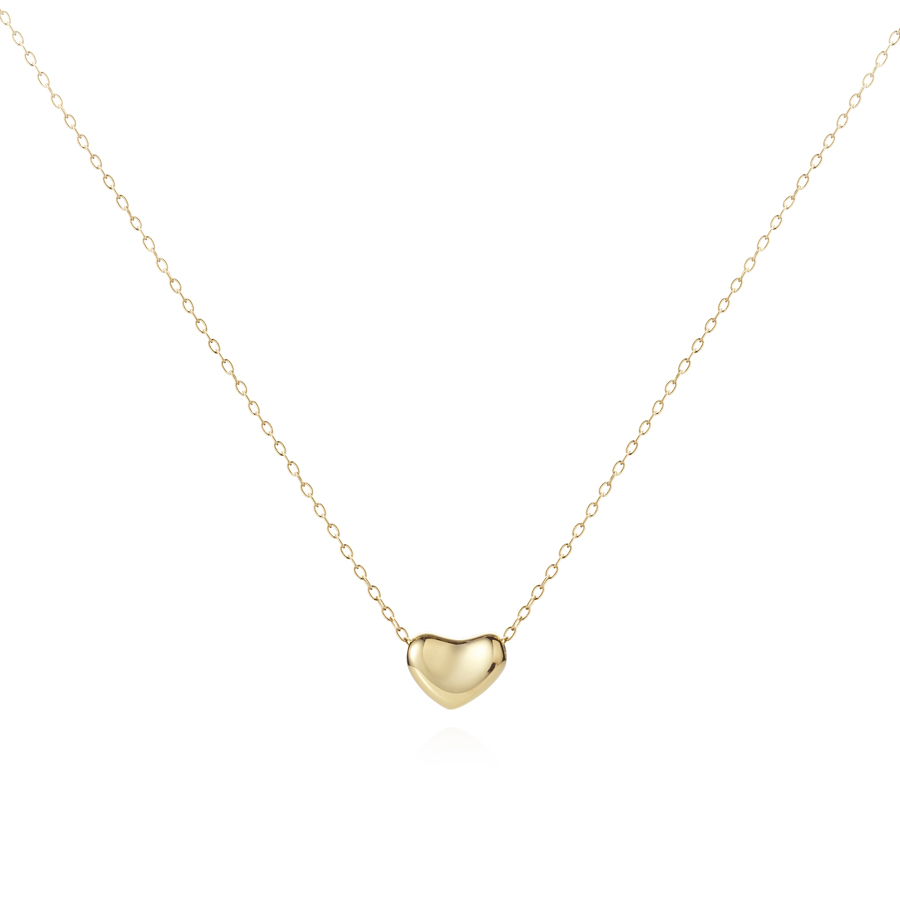 Febble heart pendant 14k gold