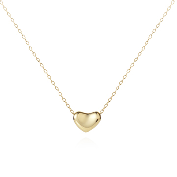 Febble heart pendant 14k gold