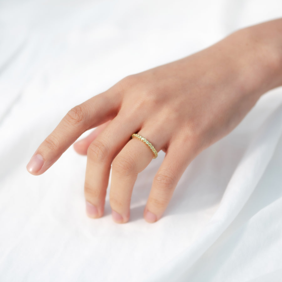 레이스링 14K peridot