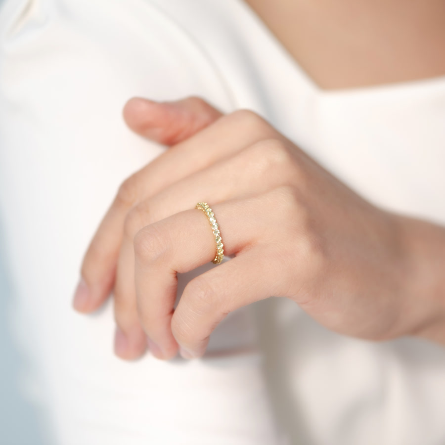 레이스링 14K peridot