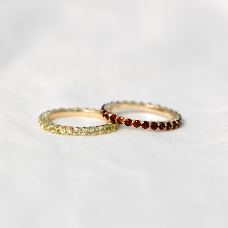 레이스링 14K peridot