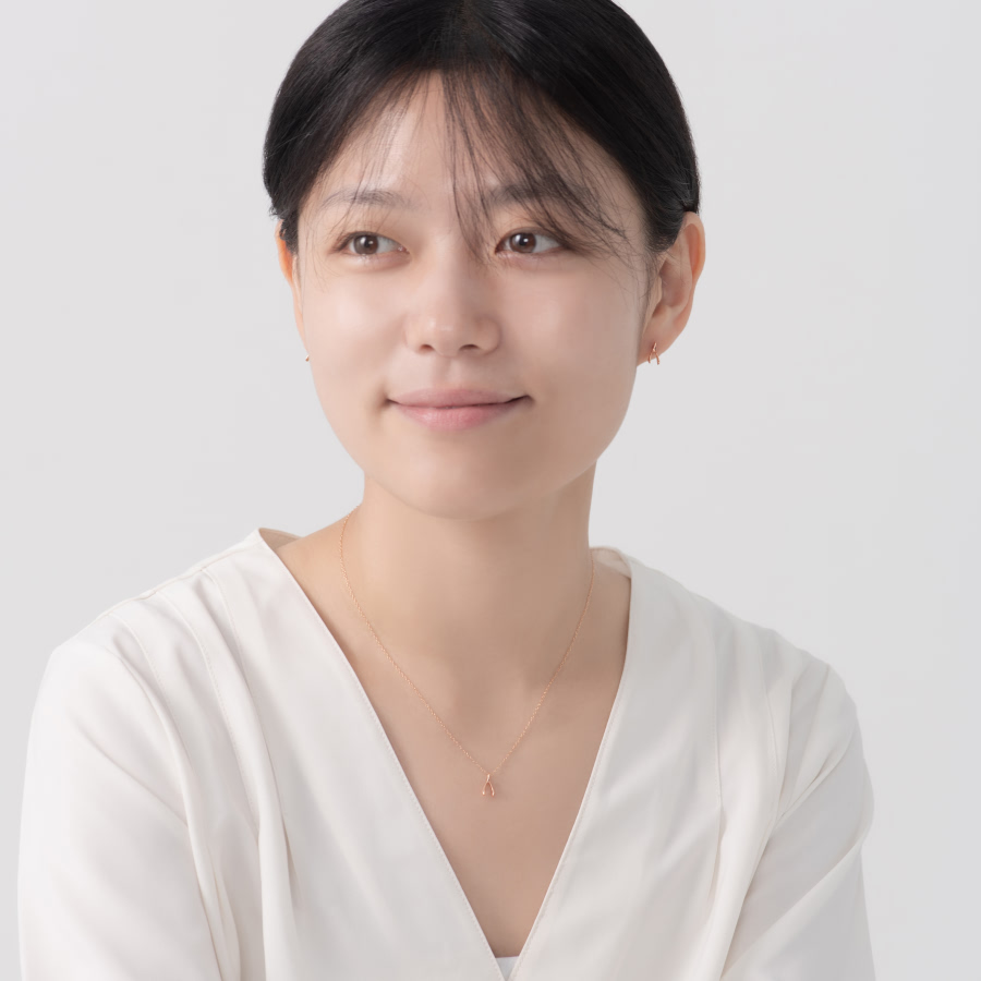 위시본 귀걸이 (소) 14k 레드골드