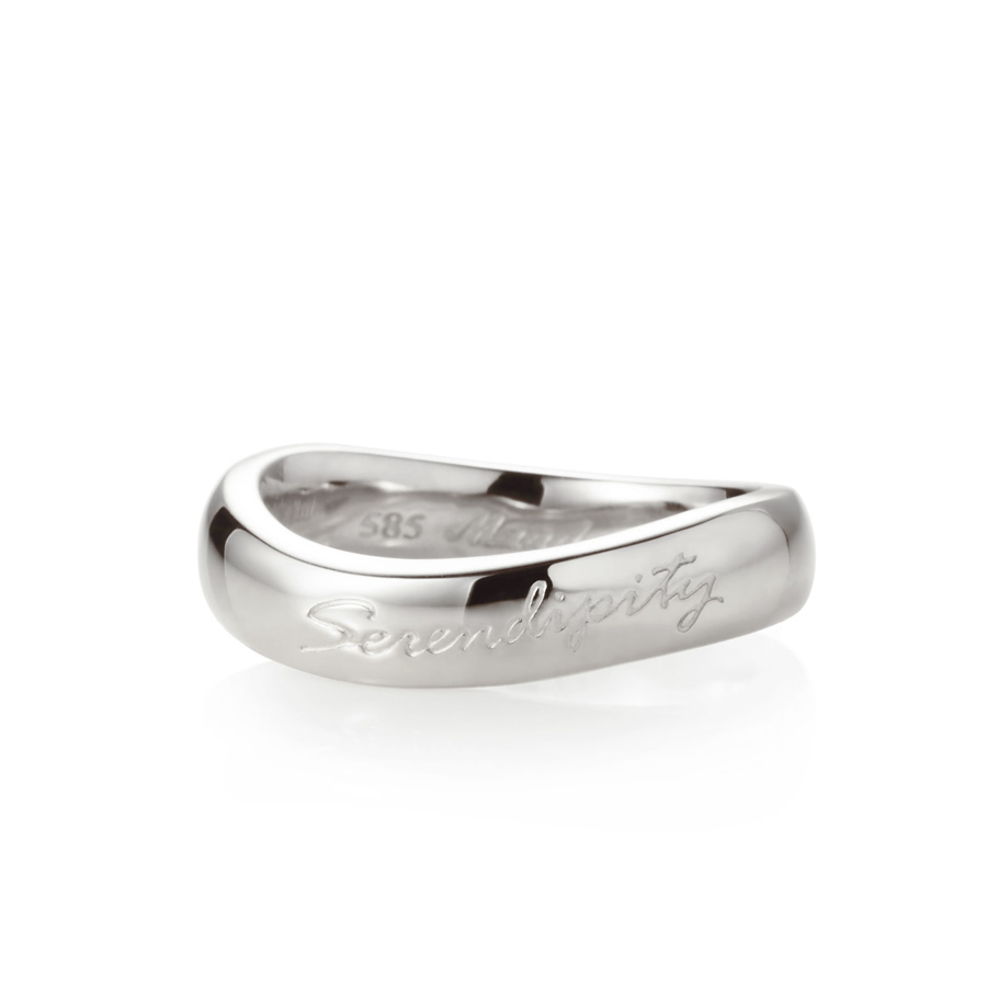 Serendipity ring (L) 14K White gold