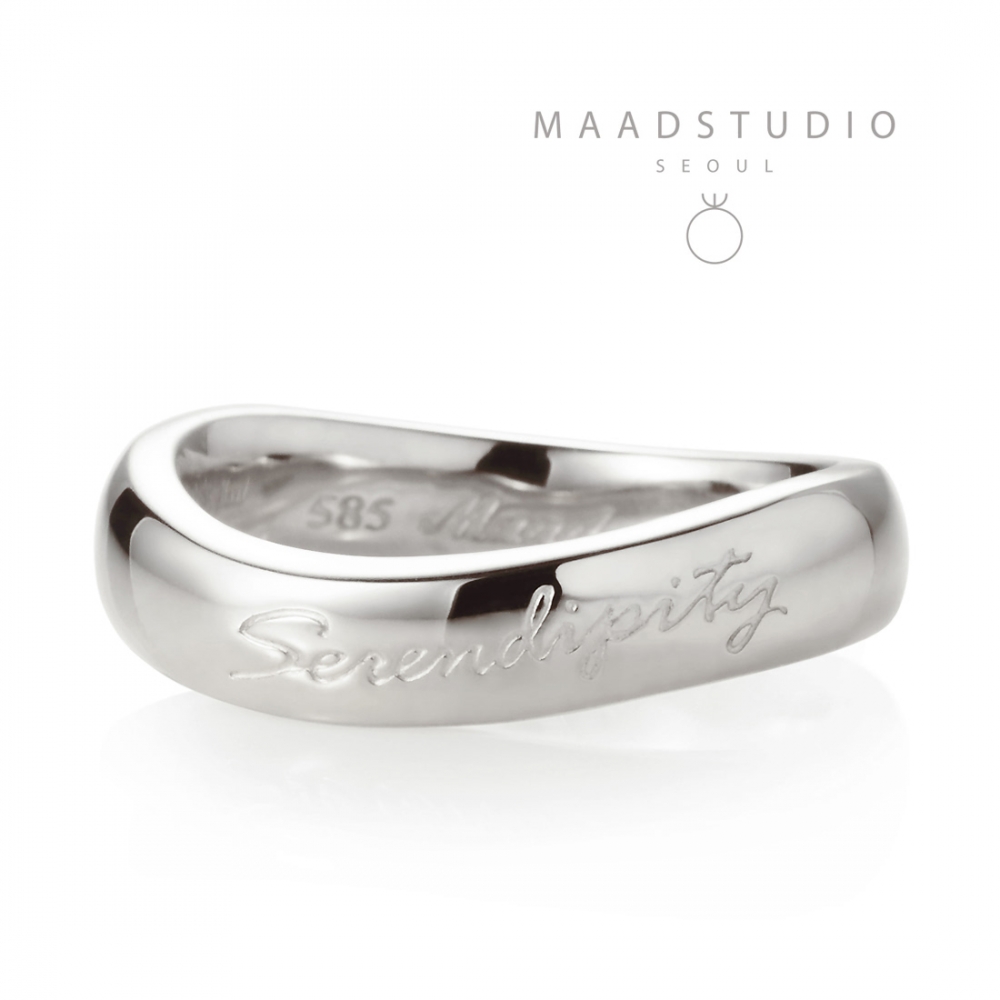 Serendipity ring (L) 14K White gold