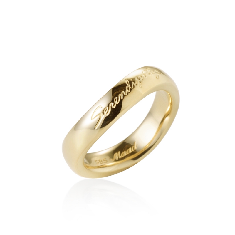 Serendipity ring (L) 14K gold