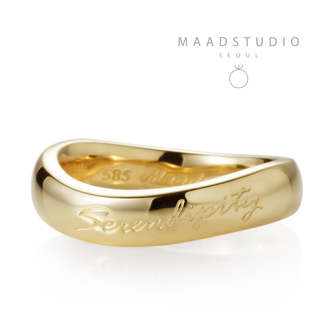 Serendipity ring (L) 14K gold